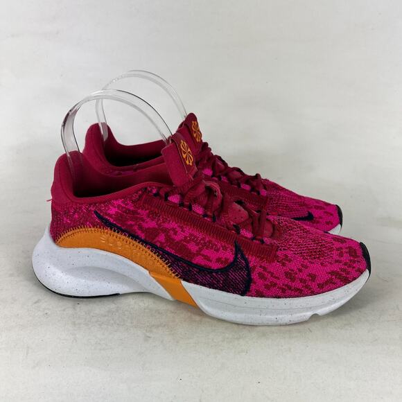 Nike SuperRep Go 3 Flyknit Next Nature Sneakers Women's 8 Pink Running Shoes - Picture 2 of 10